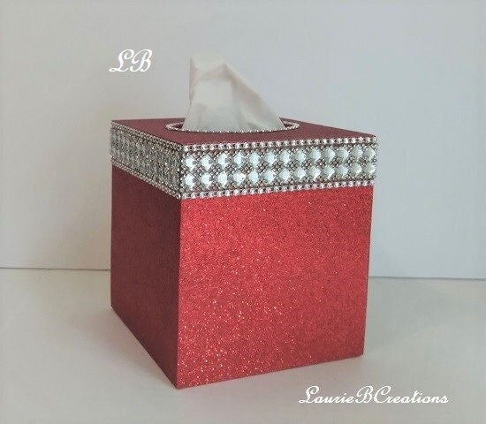 Glitter tissue box discount