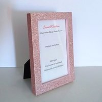 Fine Glitter Picture Frame - Decorative Sparkling Fine Glitter in a Variety of Colors- for 4 x6 or 5 x7 photos or info
