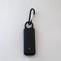 Glitter Letter & Alarm Safety Keychain Set -130 decibel alarm w/350 lumen strobe light and glitter initial/letter or purse charm