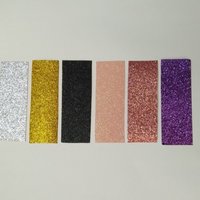 Glitter & Bling Coasters - Sparkling Round Drink Coasters w/Clear Rhinestones -Set of Two