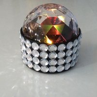 Bling Disco Party Light - LED color changing with clear rhinestone base.