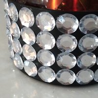 Bling Disco Party Light - LED color changing with clear rhinestone base.