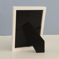 Bling Picture Frame - White or black w/small clear rhinestones - for 4 x 6 or 5 x 7 photos or info