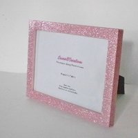 Fine Glitter Picture Frame - Decorative Sparkling Fine Glitter in a Variety of Colors- for 4 x6 or 5 x7 photos or info