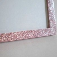 Fine Glitter Picture Frame - Decorative Sparkling Fine Glitter in a Variety of Colors- for 4 x6 or 5 x7 photos or info