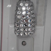 Bling Night Light w/ Clear Rhinestones - Energy saving, automatic on/off sensor, clear led lighting