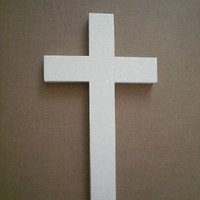 Glitter Wall Cross - Sparkling Fine Glitter Cross in Blush/Rose or a Variety of Colors -  9.5" or 12"