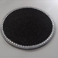 Glitter & Bling Mousepad Coaster Set - Sparkling Fine Glitter w/Clear Rhinestones