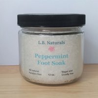 Natural Peppermint Foot Soak w/ Keepsake Seashell Scoop