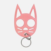 Cat Self Defense Keychain -  black, clear, pink, purple, red, or glow in the dark