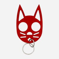 Cat Self Defense Keychain -  black, clear, pink, purple, red, or glow in the dark