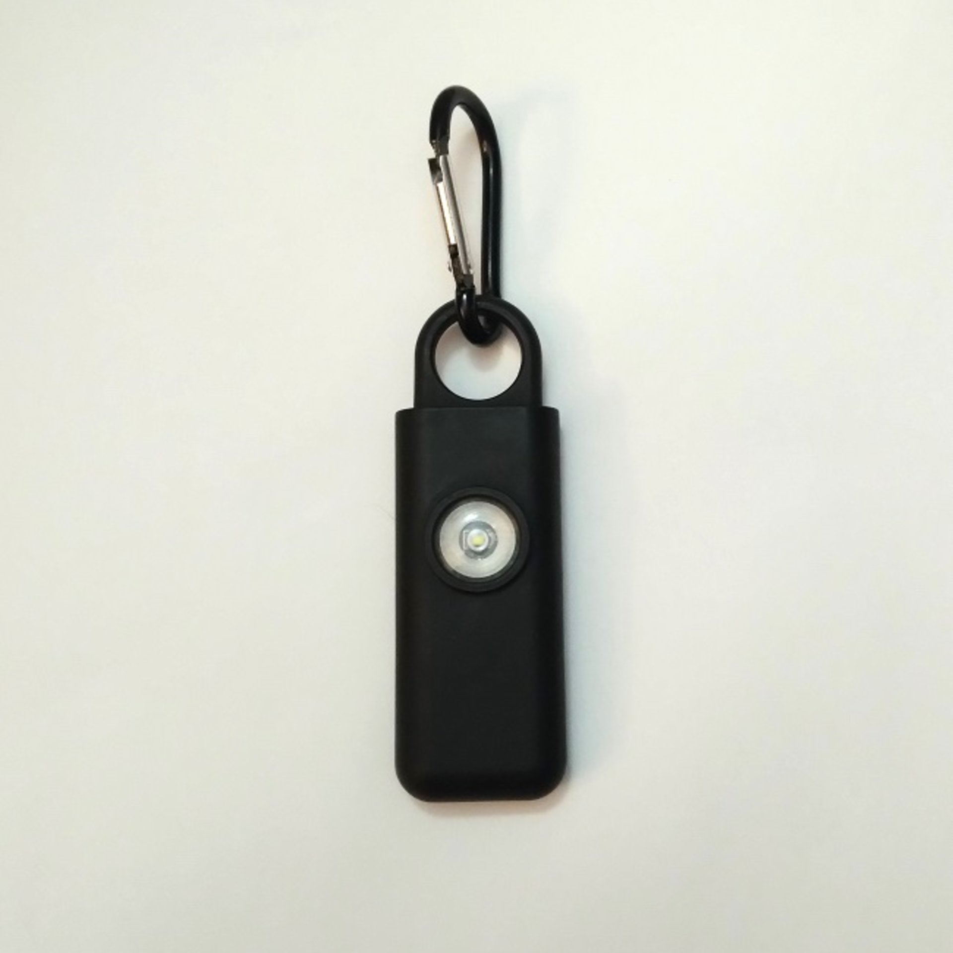Glitter Letter & Alarm Safety Keychain Set -130 decibel alarm w/350 lumen strobe light and glitter initial/letter or purse charm