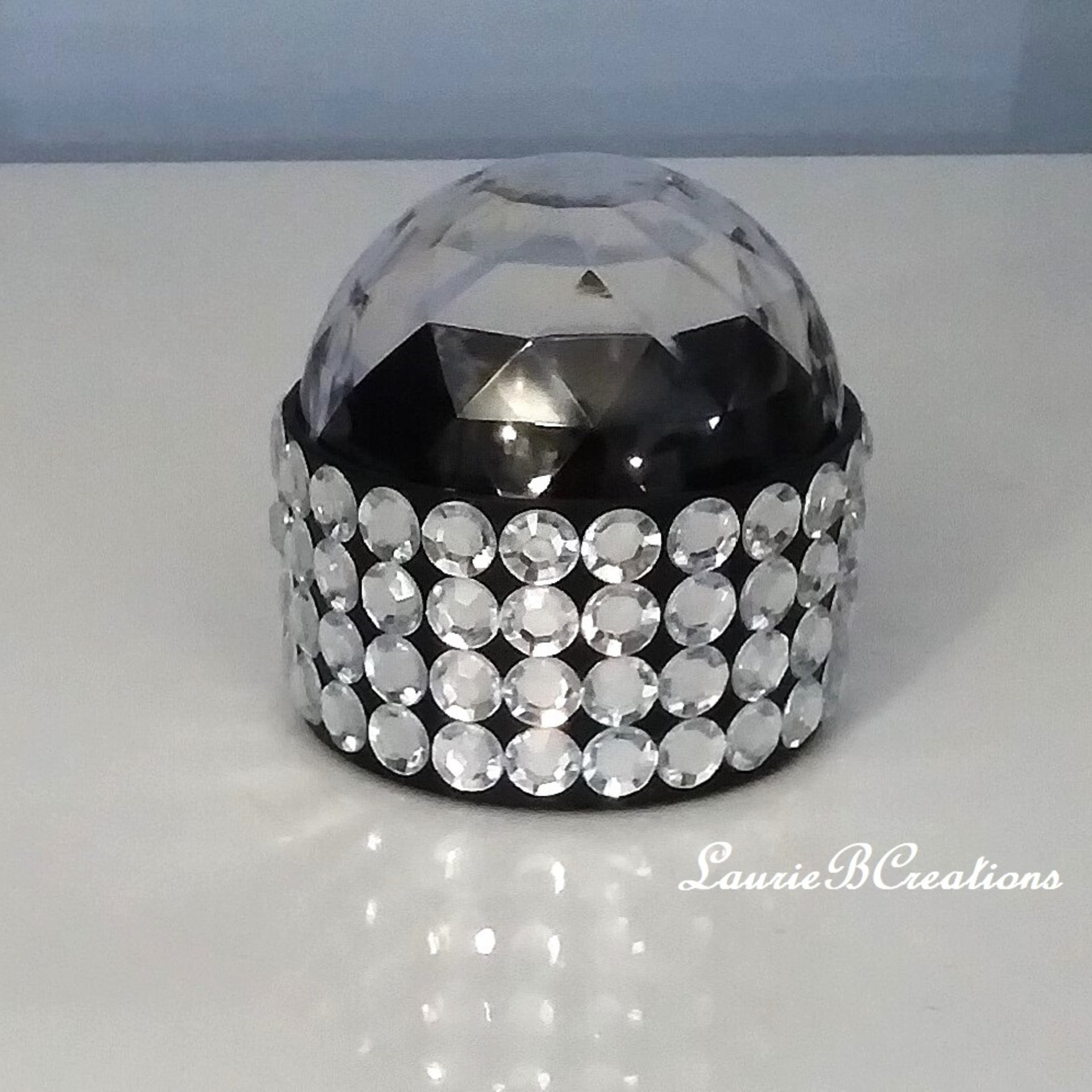 Bling Disco Party Light - LED color changing with clear rhinestone base.