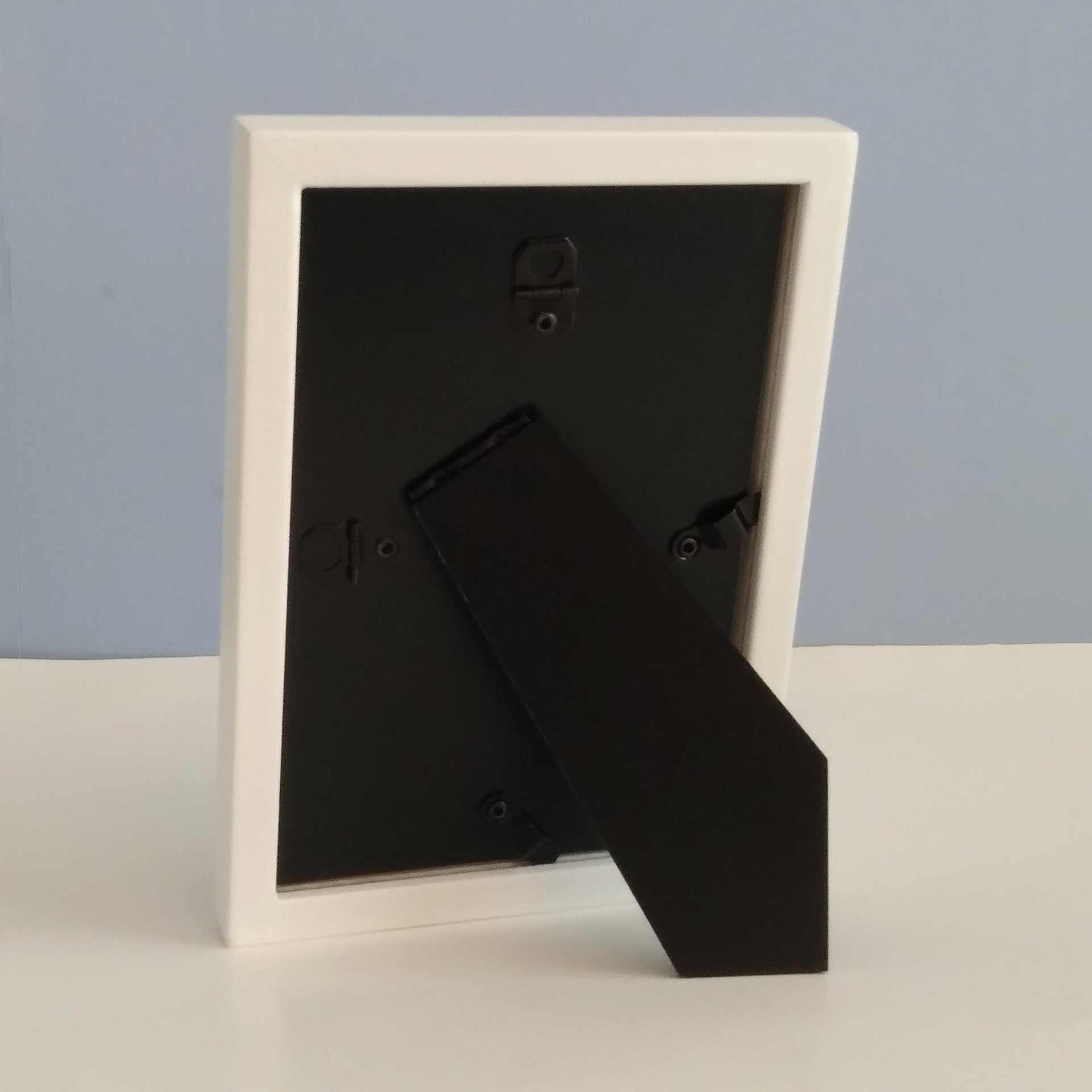 Bling Picture Frame - White or black w/small clear rhinestones - for 4 x 6 or 5 x 7 photos or info