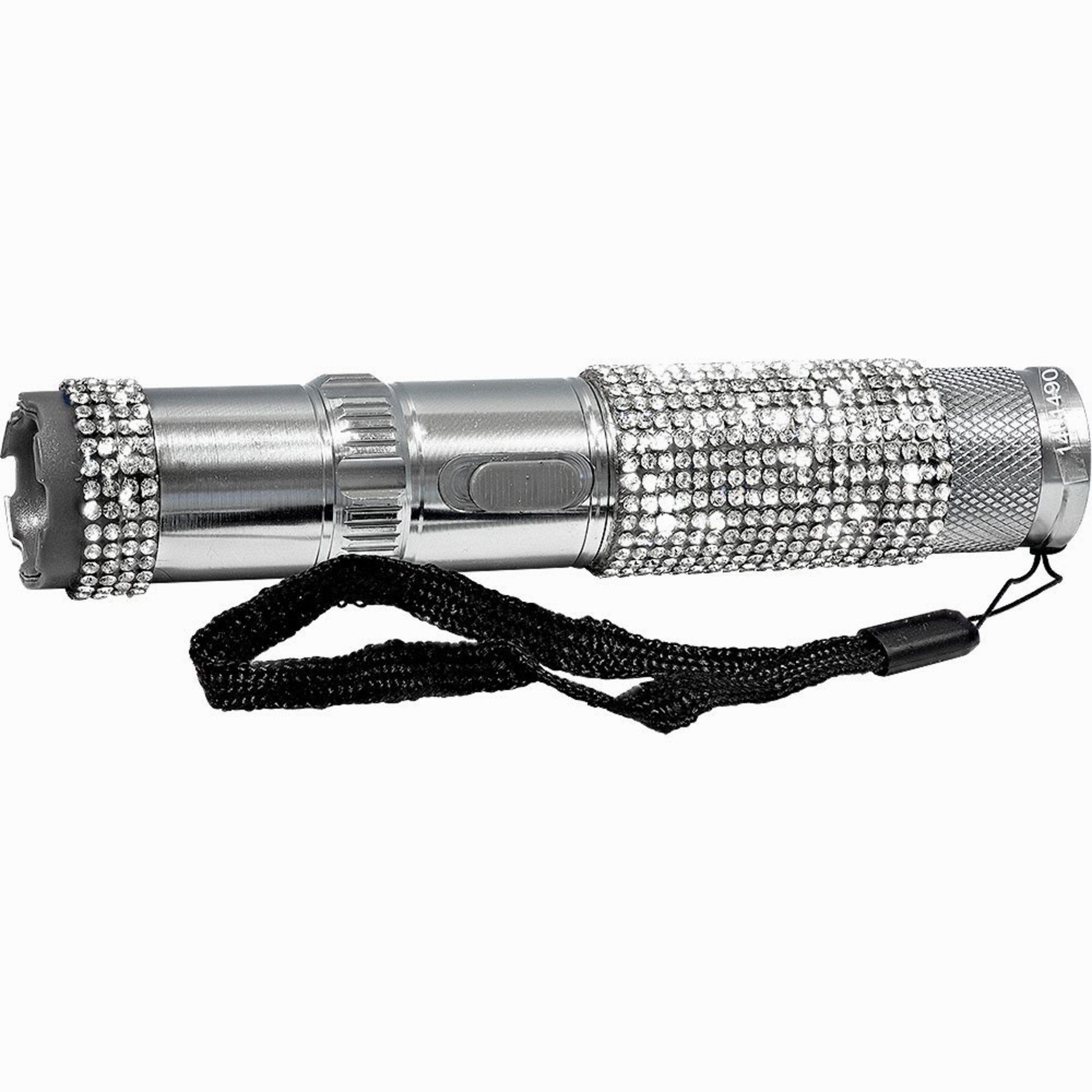 Bling Stun Flashlight with silver or black rhinestones