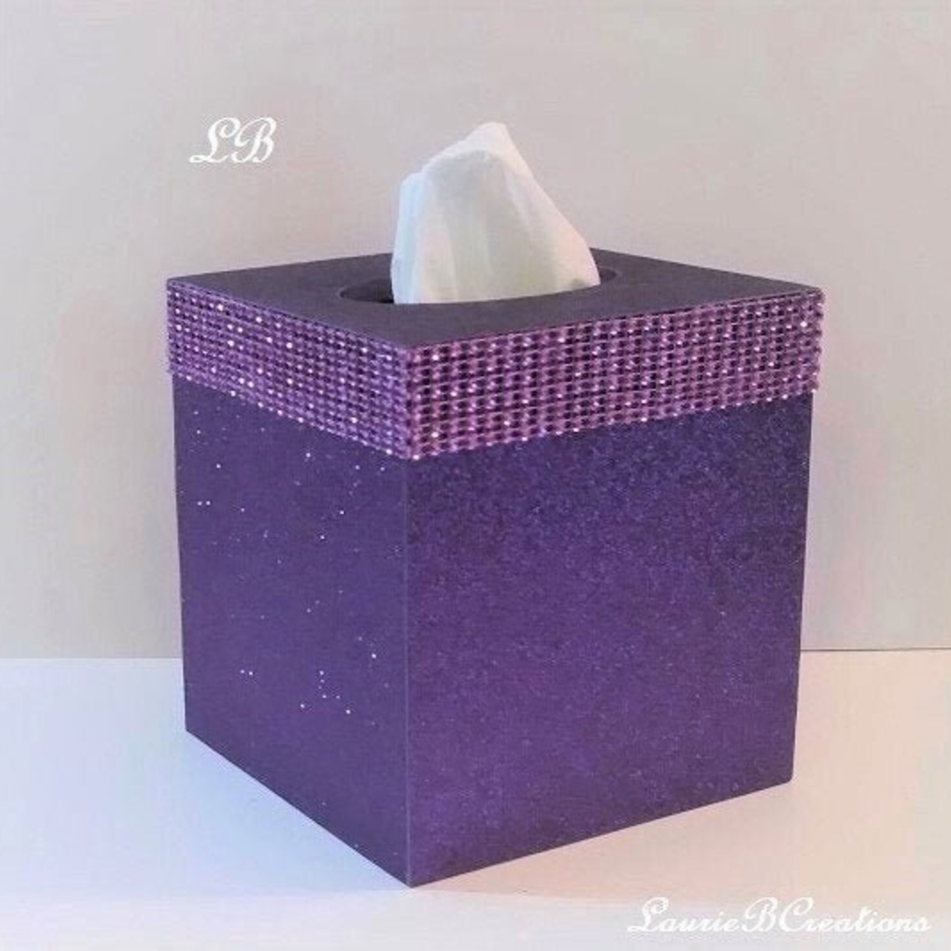 Glitter tissue box shop