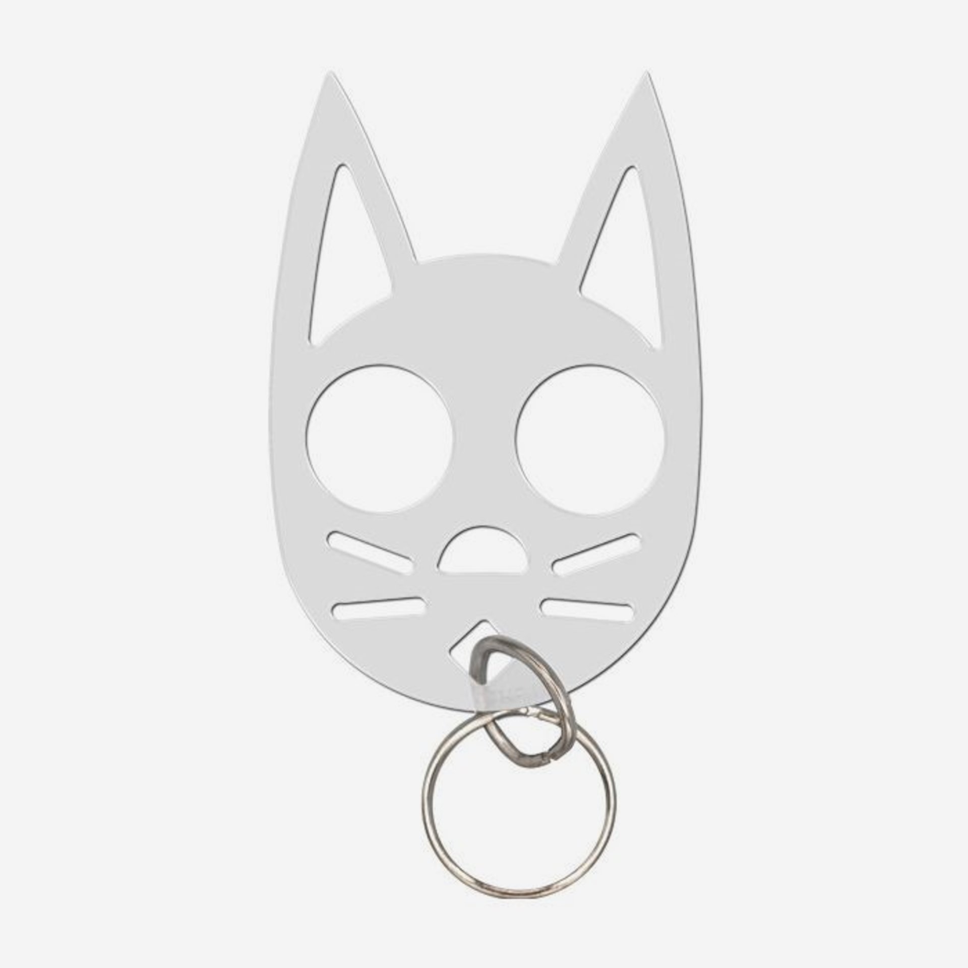 Cat Self Defense Keychain -  black, clear, pink, purple, red, or glow in the dark