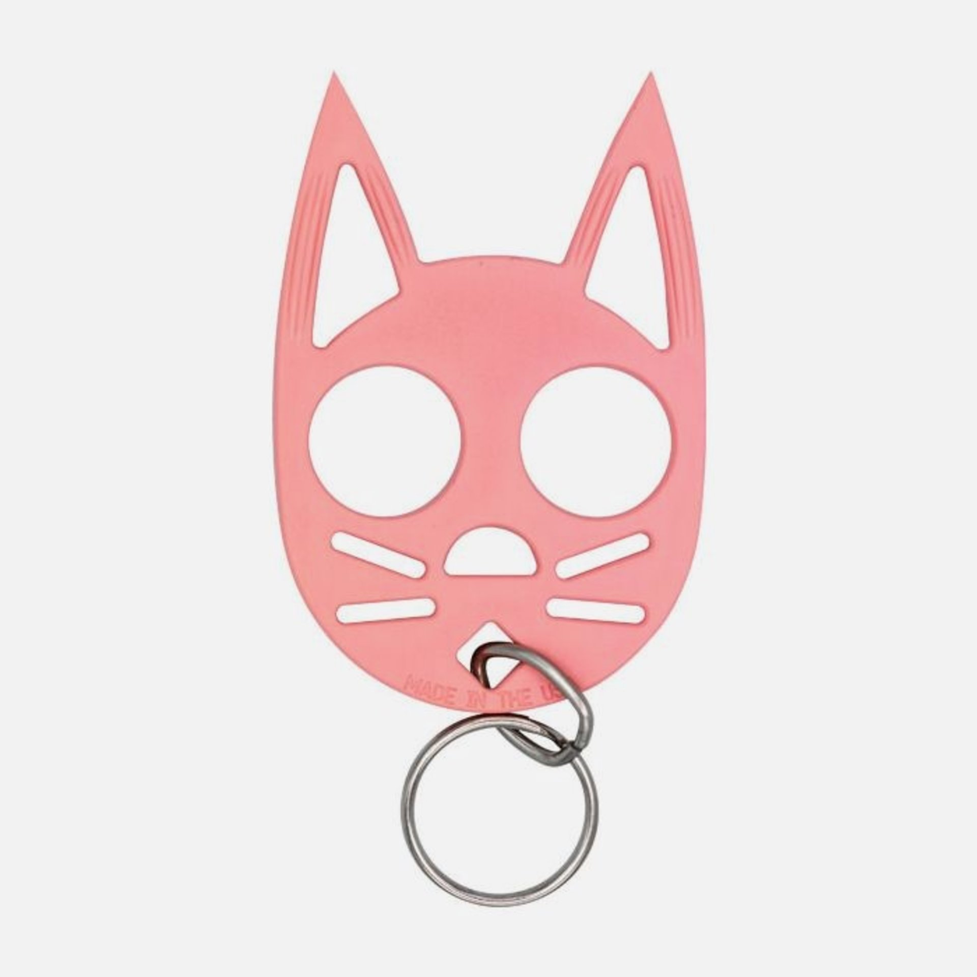 Cat Self Defense Keychain -  black, clear, pink, purple, red, or glow in the dark