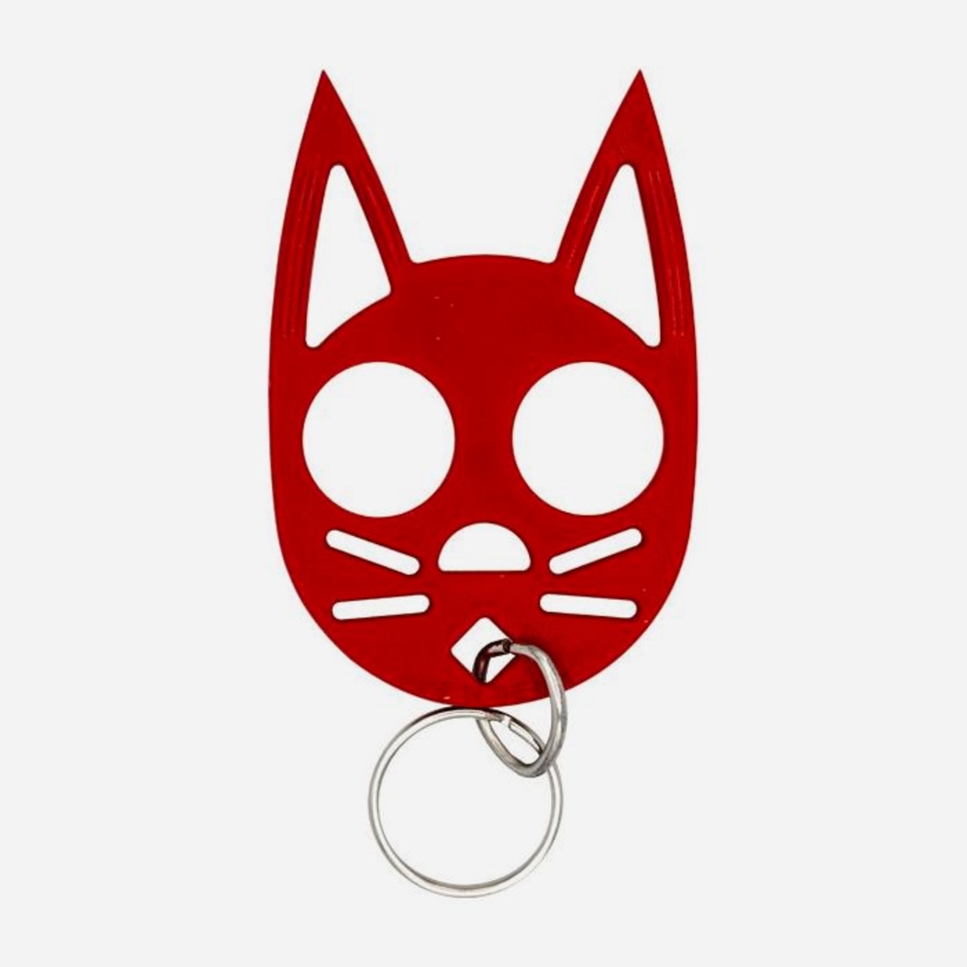 Cat Self Defense Keychain -  black, clear, pink, purple, red, or glow in the dark