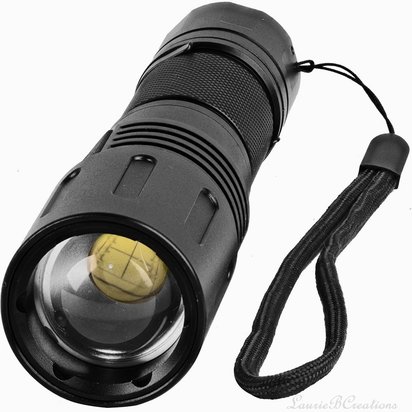 LED Self Defense Zoomable Flashlight